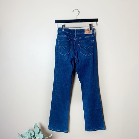 [Levi's] Mid Rise Blue Denim 815 Curvy Bootcut Jeans Classic Casual - Picture 7 of 10